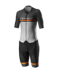 CASTELLI Cycling skinsuit - SANREMO 4 SPEED - black/grey