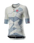 CASTELLI Cycling short sleeve jersey - CLIMBER'S 3.0 - light blue/beige