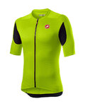 CASTELLI Cycling short sleeve jersey - SUPERLEGGERA 2 - black/green