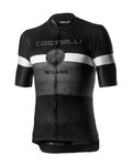 CASTELLI Cycling short sleeve jersey - MILANO - black/grey