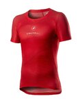 CASTELLI Cycling short sleeve t-shirt - PRO MESH - red