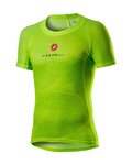 CASTELLI Cycling short sleeve t-shirt - PRO MESH - yellow