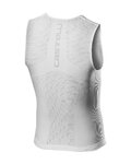 CASTELLI Cycling sleeve less t-shirt - CORE SEAMLESS - white