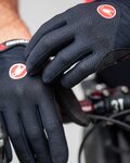 CASTELLI Cycling long-finger gloves - ARENBERG GEL LF - black