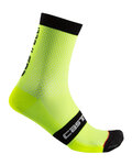 CASTELLI Cyclingclassic socks - SUPERLEGGERA 12 - yellow/black