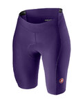 CASTELLI Cycling shorts without bib - VELOCISSIMA 2 LADY - purple