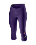 CASTELLI Cycling 3/4 lenght shorts without bib - VELOCISSIMA 2 LADY - purple