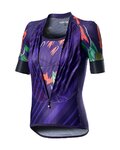 CASTELLI Cycling short sleeve jersey - CLIMBER'S LADY - purple