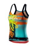 CASTELLI Cycling tank top - UPF0 LADY - yellow/multicolour