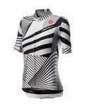 CASTELLI Cycling short sleeve jersey - SUBLIME LADY - black/white