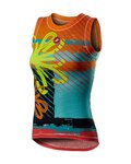 CASTELLI Cycling sleeve less t-shirt - PRO MESH W LADY - multicolour/yellow