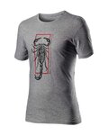 CASTELLI Cycling short sleeve t-shirt - LOGO - grey