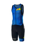 CASTELLI Cycling skinsuit - FREE SANREMO - blue/black
