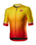 CASTELLI Cycling short sleeve jersey and shorts - AERO RACE - yellow/black