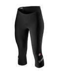 CASTELLI Cycling 3/4 lenght shorts without bib - VELOCISSIMA 2 LADY - black