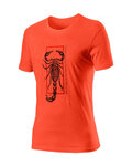 CASTELLI Cycling short sleeve t-shirt - LOGO - orange
