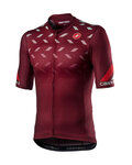 CASTELLI Cycling short sleeve jersey and shorts - AVANTI - bordeaux/black