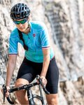 CASTELLI Cycling short sleeve jersey - CLIMBER'S 2.0 LADY - turquoise/blue