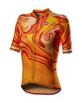 CASTELLI Cycling short sleeve jersey - CLIMBER'S 2.0 LADY - yellow/orange