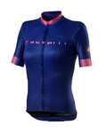 CASTELLI Cycling short sleeve jersey - GRADIENT LADY - purple/pink/black
