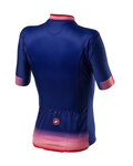 CASTELLI Cycling short sleeve jersey - GRADIENT LADY - purple/pink/black