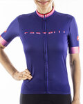 CASTELLI Cycling short sleeve jersey - GRADIENT LADY - pink/purple