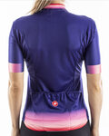 CASTELLI Cycling short sleeve jersey - GRADIENT LADY - pink/purple