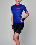 CASTELLI Cycling short sleeve jersey - GRADIENT LADY - purple/pink/black