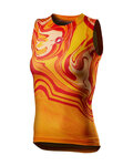 CASTELLI Cycling sleeve less t-shirt - PRO MESH W LADY - yellow/orange