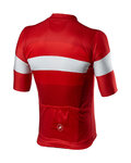 CASTELLI Cycling short sleeve jersey - LA MITICA - white/red