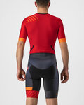 CASTELLI Cycling skinsuit - FREE SANREMO 2 - red/black