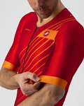 CASTELLI Cycling skinsuit - FREE SANREMO 2 - red/black