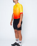 CASTELLI Cycling short sleeve jersey and shorts - AERO RACE II - black/yellow/red
