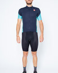 CASTELLI Cycling short sleeve jersey and shorts - ENTRATA - black/blue