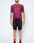 CASTELLI Cycling short sleeve jersey and shorts - AVANTI - bordeaux/black