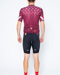 CASTELLI Cycling short sleeve jersey and shorts - AVANTI - bordeaux/black