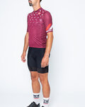 CASTELLI Cycling short sleeve jersey and shorts - AVANTI II - bordeaux/black