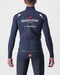 CASTELLI Cycling thermal jacket - QUICK-STEP 2022 - blue
