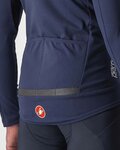 CASTELLI Cycling thermal jacket - QUICK-STEP 2022 - blue