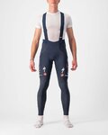 CASTELLI Cycling long bib trousers - QUICK-STEP 2022 - blue