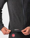 CASTELLI hoodie - MILANO FZ FLEECE - black