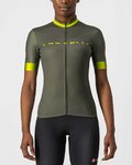 CASTELLI Cycling short sleeve jersey - GRADIENT LADY - green