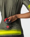 CASTELLI Cycling short sleeve jersey - GRADIENT LADY - green