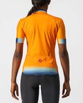 CASTELLI Cycling short sleeve jersey - GRADIENT LADY - orange