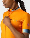CASTELLI Cycling short sleeve jersey - GRADIENT LADY - orange