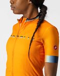CASTELLI Cycling short sleeve jersey - GRADIENT LADY - orange