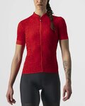 CASTELLI Cycling short sleeve jersey - PROMESSA J. LADY - red