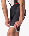 CASTELLI Cycling bib shorts - COMPETIZIONE KIT - black/silver