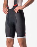 CASTELLI Cycling bib shorts - COMPETIZIONE KIT - black/silver