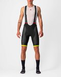 CASTELLI Cycling bib shorts - COMPETIZIONE KIT - yellow/black